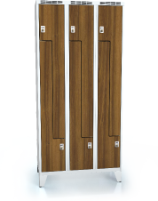 Cloakroom locker Z-shaped doors ALDERA with feet 1920 x 900 x 500